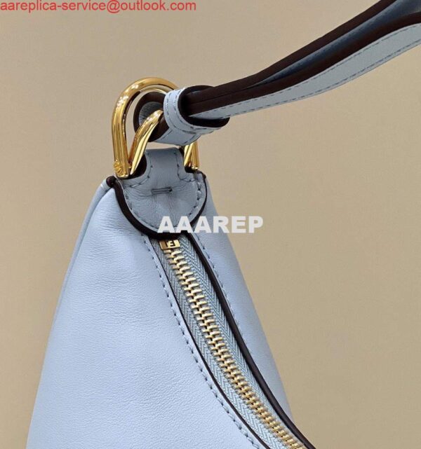 Replica Fendi 8BR798 Fendigraphy Small Light blue leather bag 6