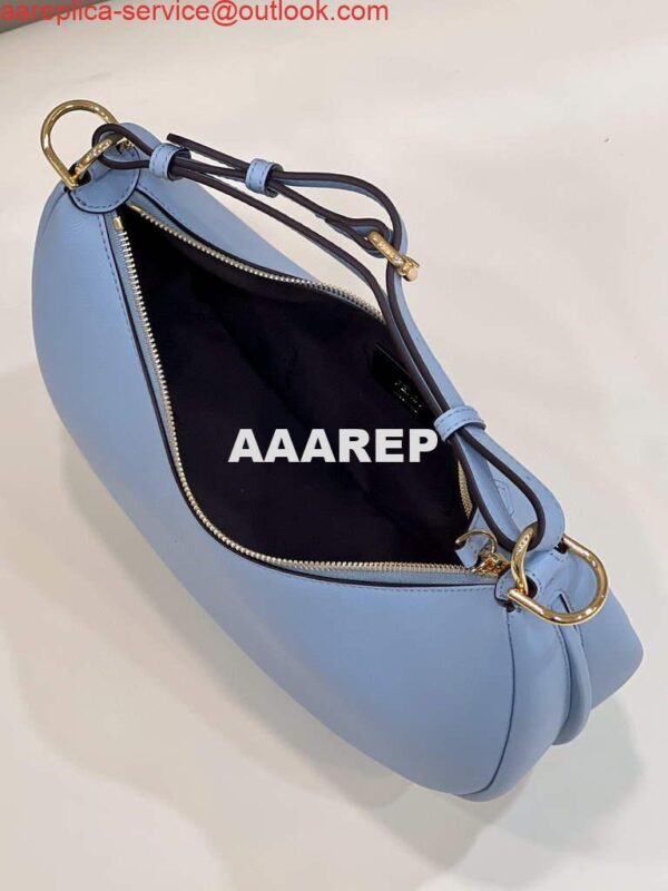 Replica Fendi 8BR798 Fendigraphy Small Light blue leather bag 9