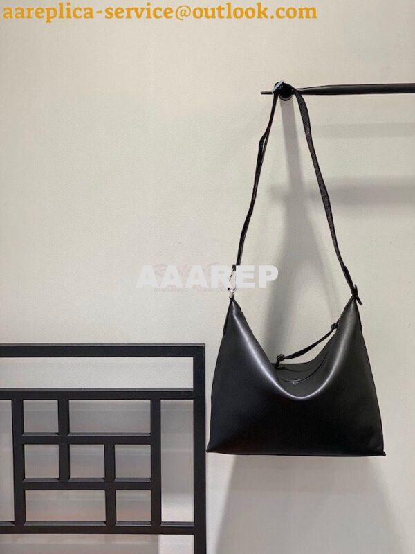 Replica Loewe Cubi Crossbody bag in supple smooth calfskin and jacquar 4
