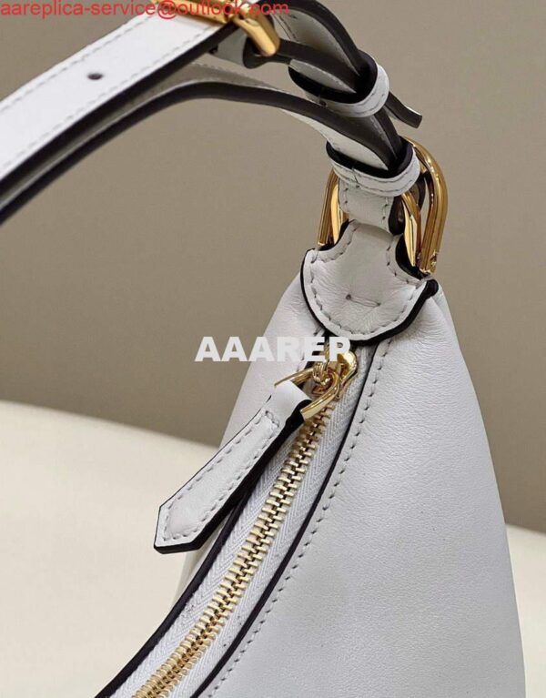 Replica Fendi 8BR798 Fendigraphy Small White leather bag 80056M White 9