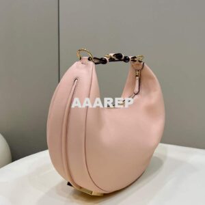 Replica Fendi 8BR799 Fendigraphy Medium Pink laminated leather bag