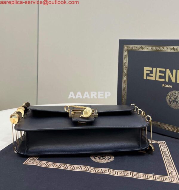 Replica Fendi 8BR801 Baguette Brooch Bag Black 5