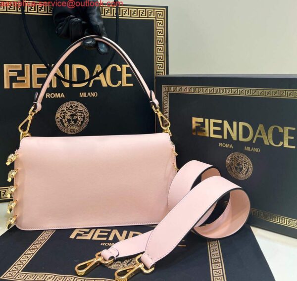 Replica Fendi 8BR801 Baguette Brooch Bag Pink 3