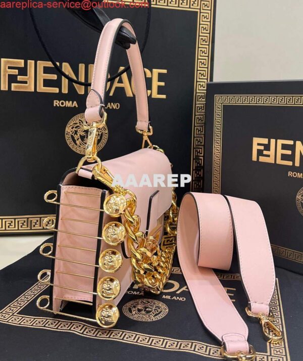 Replica Fendi 8BR801 Baguette Brooch Bag Pink 4