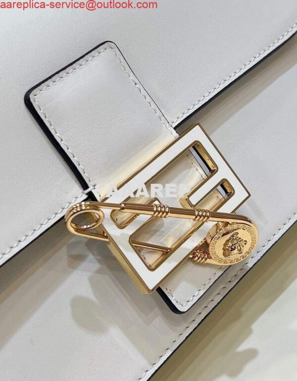 Replica Fendi 8BR801 Baguette Brooch Bag White 6