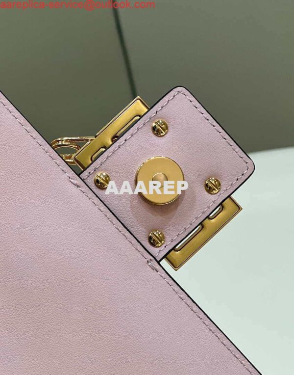 Replica Fendi 8BR801 Baguette brooch Fendace Pink leather 8563 bag 10