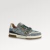 Replica Louis Vuitton LV TRAINER SNEAKER Blue 1AANER