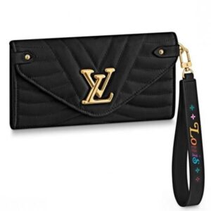 Replica Louis Vuitton Black New Wave Long Wallet M63298 BLV1012