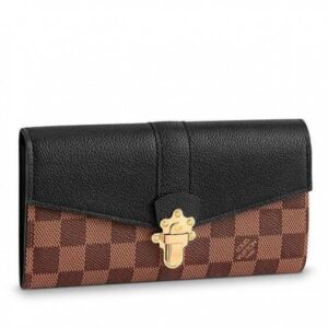 Replica Louis Vuitton Clapton Wallet Damier Ebene N64449 BLV936