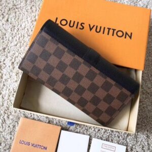 Replica Louis Vuitton Clapton Wallet Damier Ebene N64449 BLV936 2