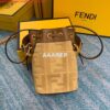 Replica Fendi 8BR801 Baguette brooch Fendace White leather 8563 bag