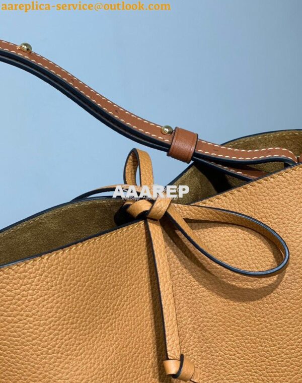 Replica Loewe Gate Bucket 66088 Light Caramel/Pecan 8