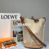 Replica Loewe Gate Bucket in Canvas 66088 Black 2