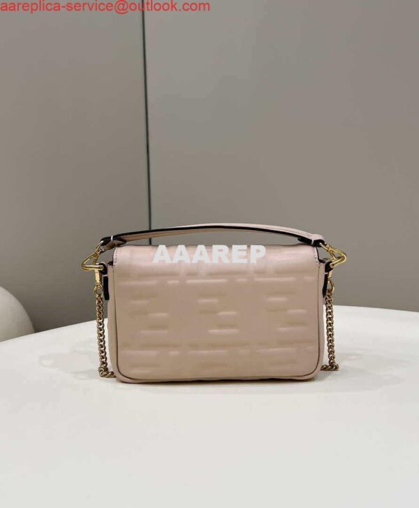 Replica Fendi 8BS017 Baguette Mini Light Pink leather 0135S bag 4