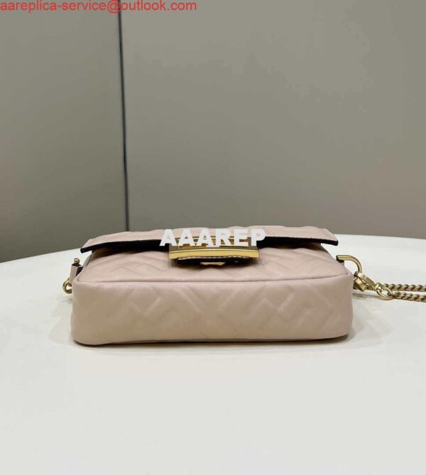 Replica Fendi 8BS017 Baguette Mini Light Pink leather 0135S bag 6