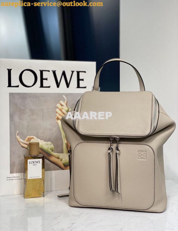 Replica Loewe Goya Small Backpack 66019 Light Oat 3