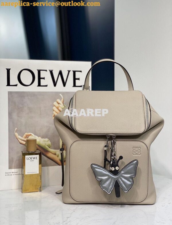 Replica Loewe Goya Small Backpack 66019 Light Oat 4