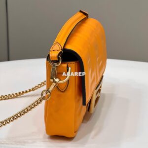 Replica Fendi 8BS017 Baguette Mini Orange leather 0135S bag 2