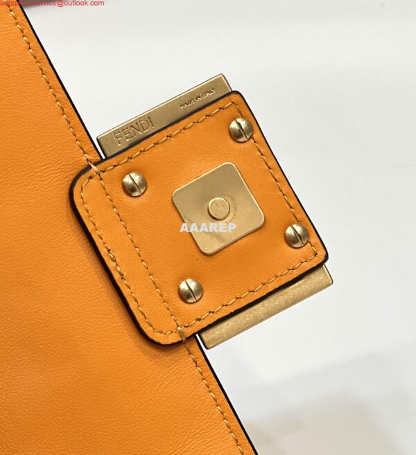 Replica Fendi 8BS017 Baguette Mini Orange leather 0135S bag 6