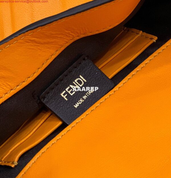 Replica Fendi 8BS017 Baguette Mini Orange leather 0135S bag 8