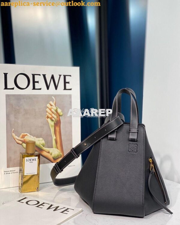 Replica Loewe Hammock Small Bag 66031 Black 5