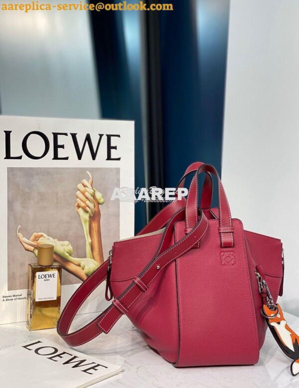 Replica Loewe Hammock Small Bag 66031 Wine 4