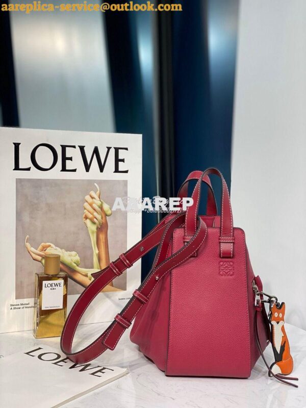 Replica Loewe Hammock Small Bag 66031 Wine 5