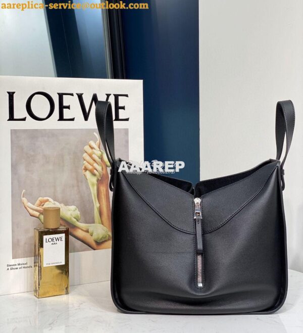 Replica Loewe Hammock Small Bag Smooth Calfskin 66031 Black 7