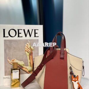 Replica Loewe Hammock Small Bag Smooth Calfskin 66031 Garnet/Ivory