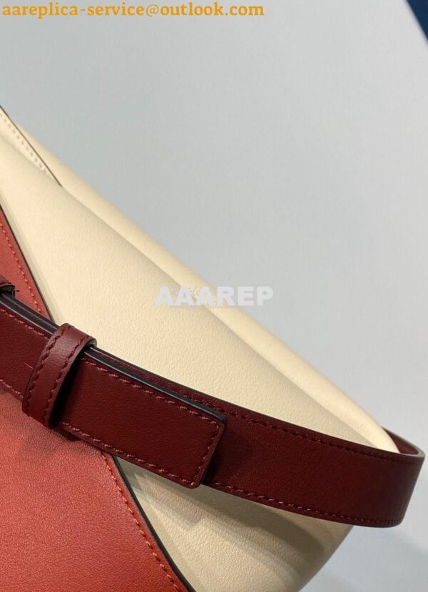 Replica Loewe Hammock Small Bag Smooth Calfskin 66031 Garnet/Ivory 11