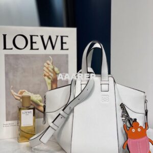 Replica Loewe Hammock Small Bag Smooth Calfskin 66031 White