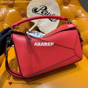 Replica Loewe Medium Puzzle Bag 63350 Red 2