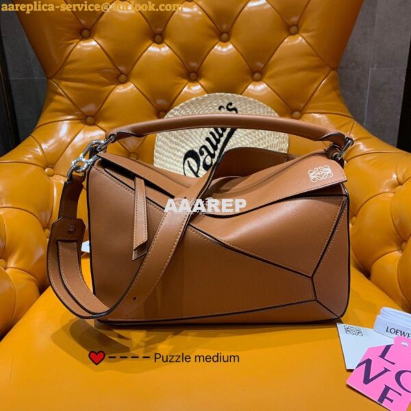 Replica Loewe Medium Puzzle Bag 63350 Tan 3