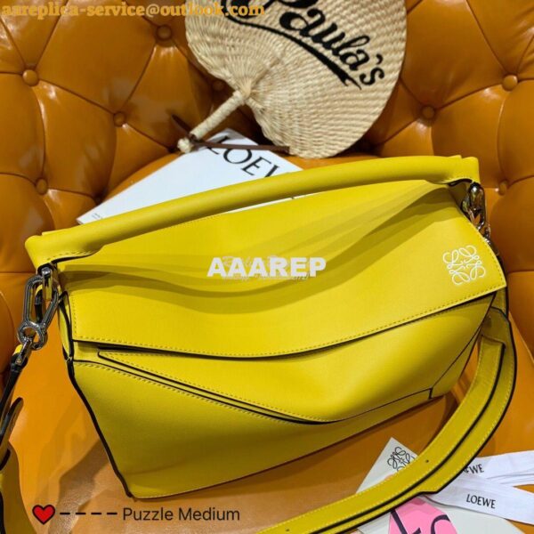 Replica Loewe Medium Puzzle Bag 63350 Yellow 7