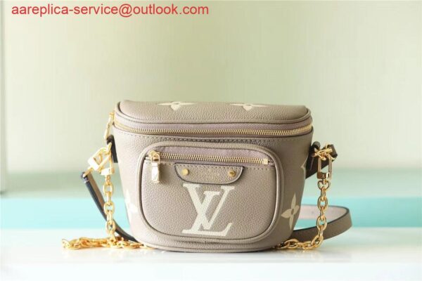 Replica Louis Vuitton Mini Bumbag Bicolor Monogram Empreinte Leather M83219 3